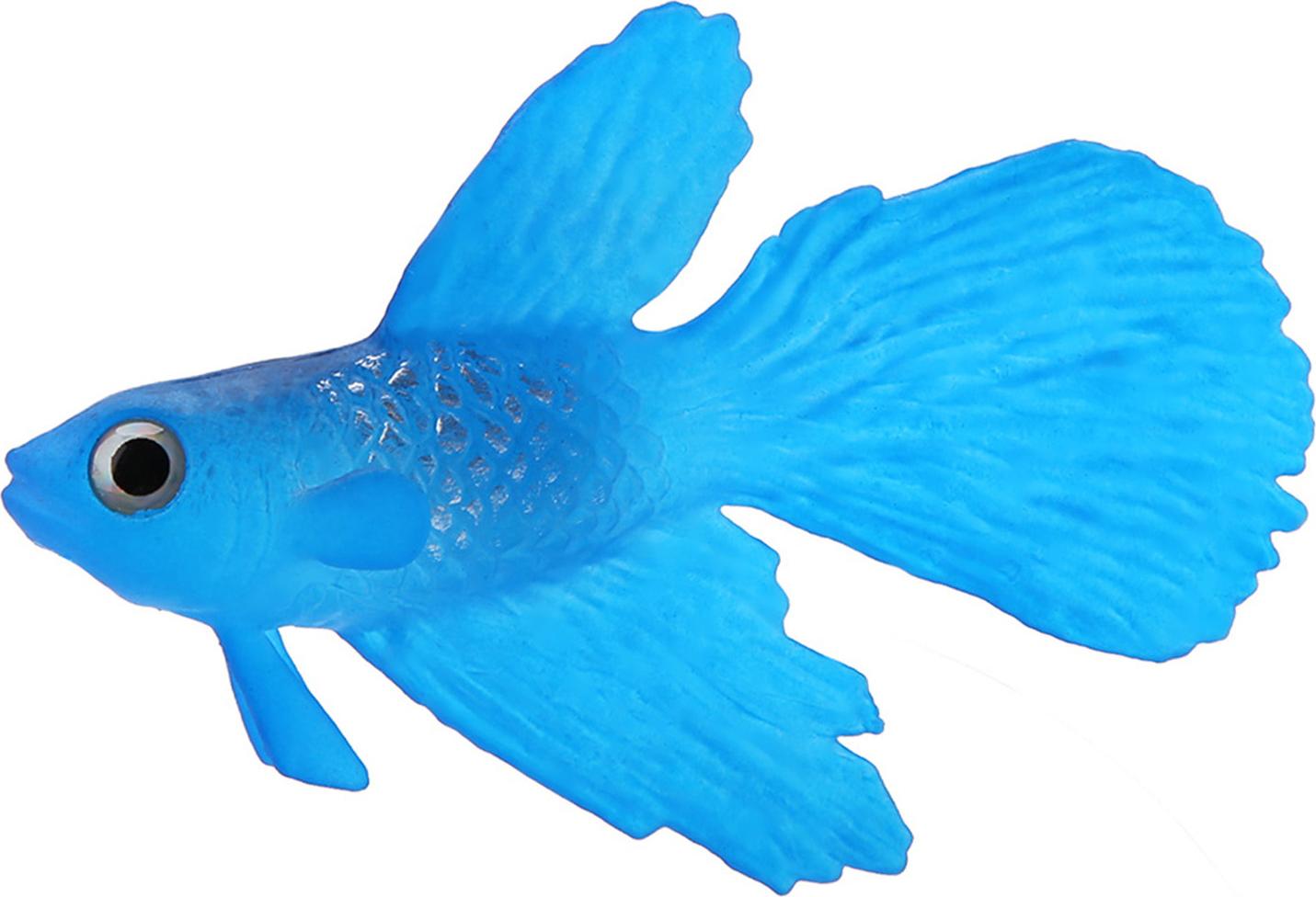 Lixada Aquarium Dekoration Lustige Künstliche Silikon Kleine Fische Aquarium Ornament Blau Betta Fisch K_CW02187-03_250623_87986