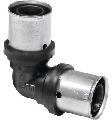 Pipetec PPSU Press-Winkel 90° gleichseitig für Alu Verbundrohr 16 x 2 mm : 90° 16 x 2 mm Größe: 90° 16 x 2 mm KPFW1616