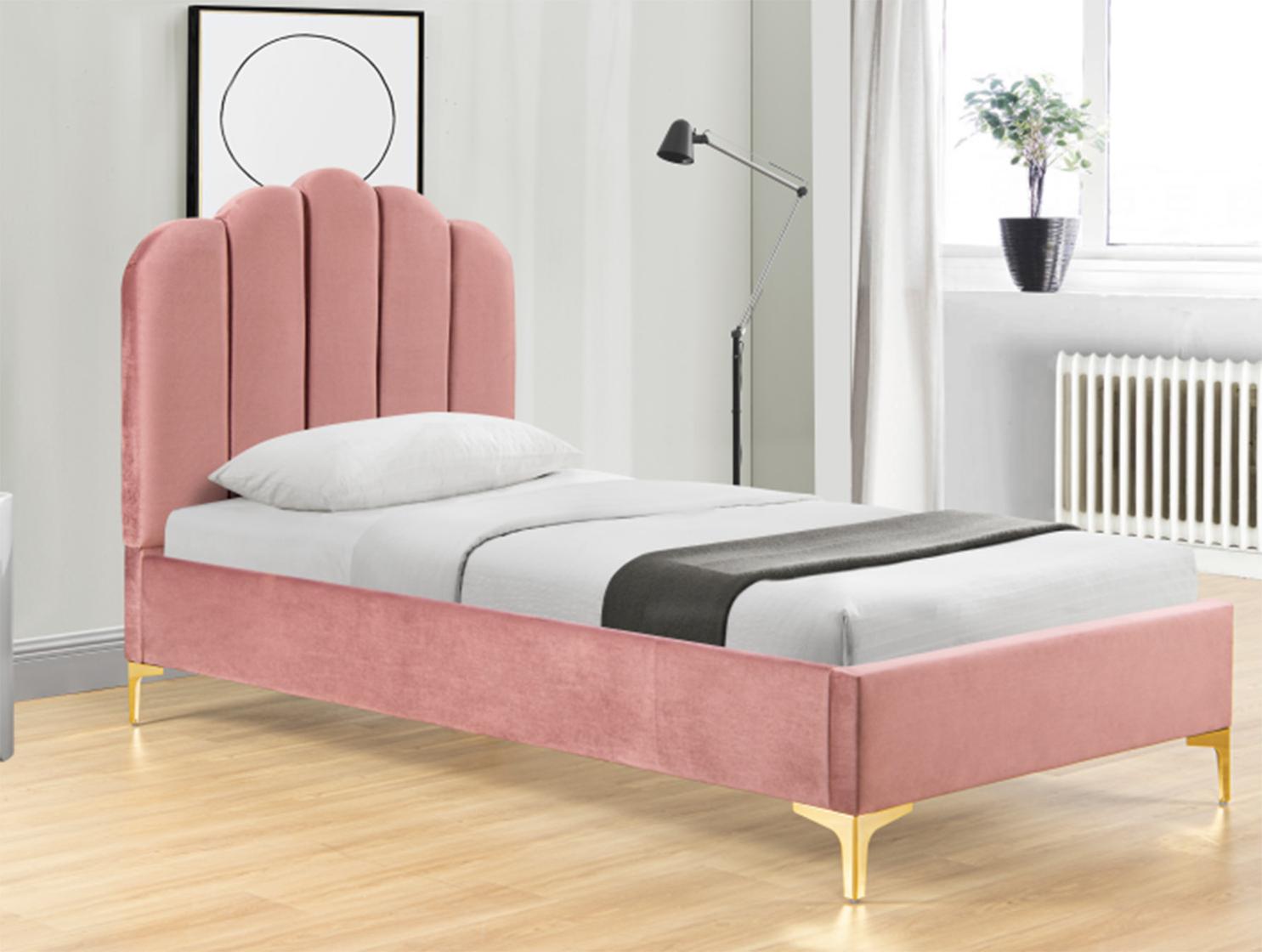 HTI-Living Polsterbett 90 x 200 cm Yoris Pink