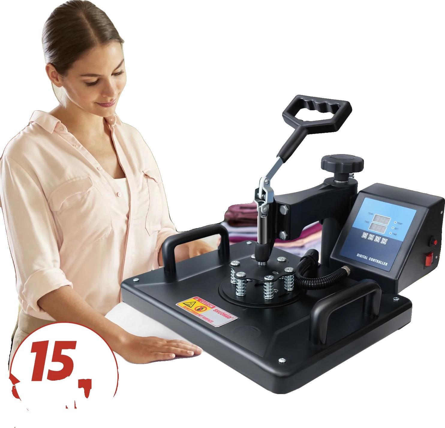 OEM Heißpressmaschine, 1250W Leistung, Temperaturbereich 200°F - 430°F, Zeitbereich 1 - 999 Sekunden, flache Transfergröße 29 cm x 38 cm, 3297