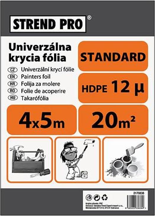 Abdeckfolie Strend Pro Standard, Maler-, 4x5 m, 12µ, Abdeckfolie