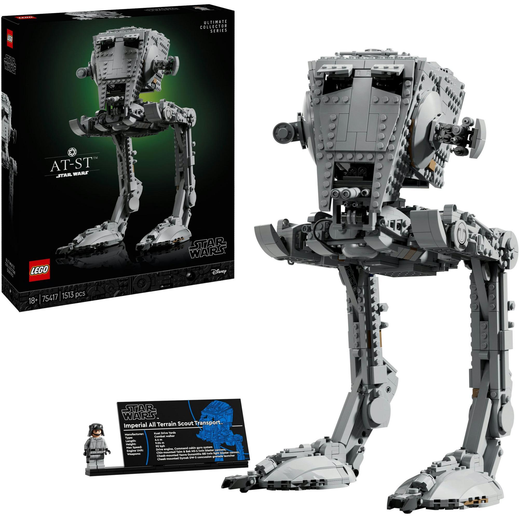 LEGO Star Wars Chodec AT-ST™, Stavebnica, 18 rok / roky, Plast, 1513 kusov, 2,19 kg