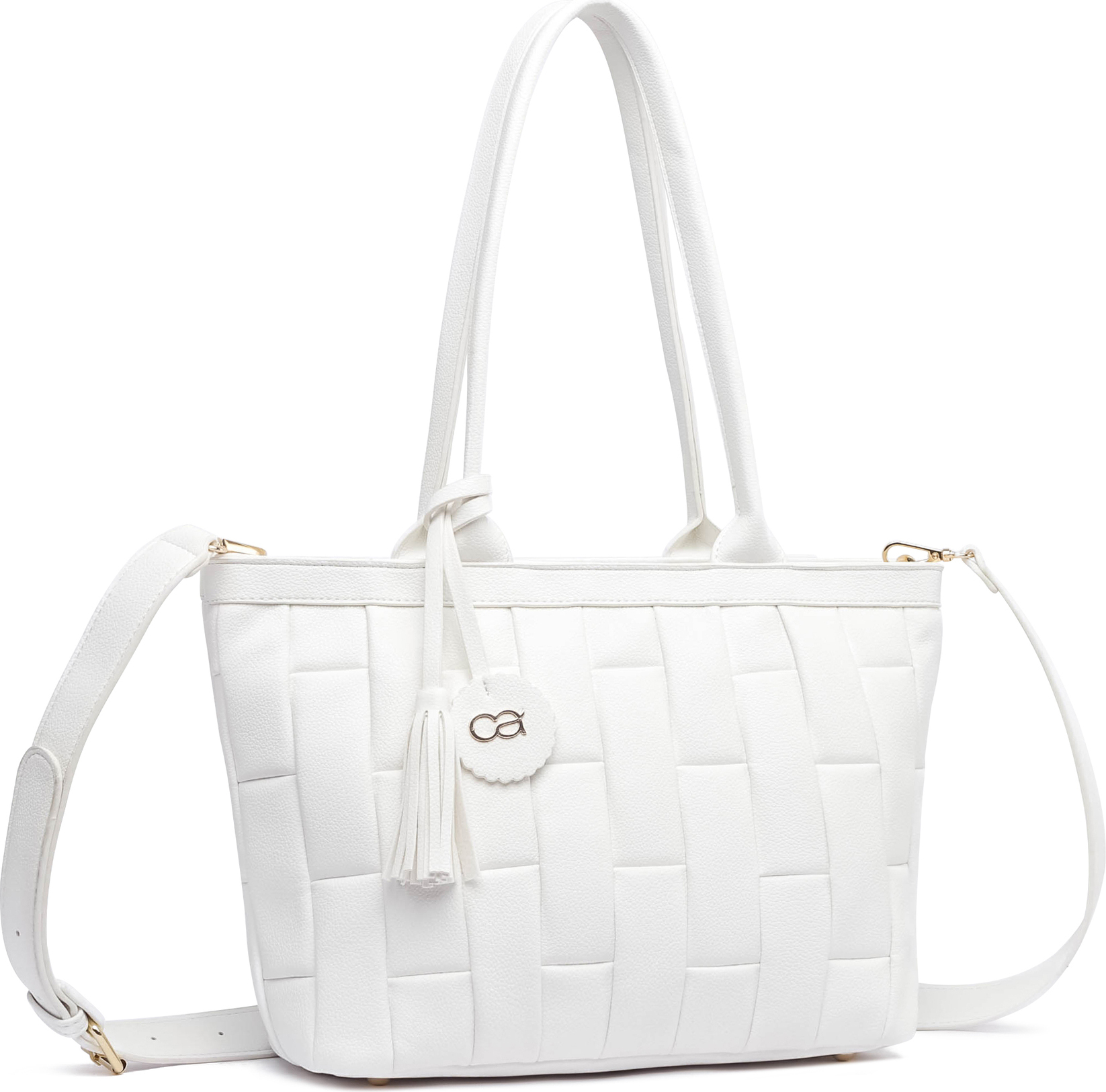 Schultertasche Saint mit aufwendiger Steppung von collezione alessandro