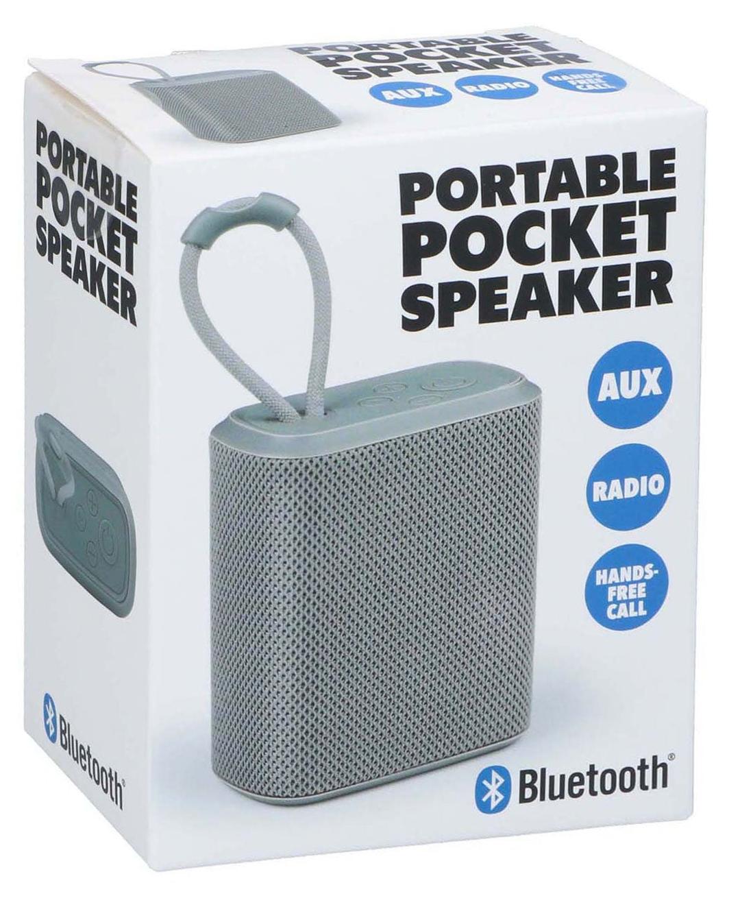 Reproduktor Bluetooth 5.3 Bezdrôtový jukebox s AUX a FM rádiom - Párty reproduktor so 4 hodinami prehrávania - Kompaktný a ľahký - Sivý