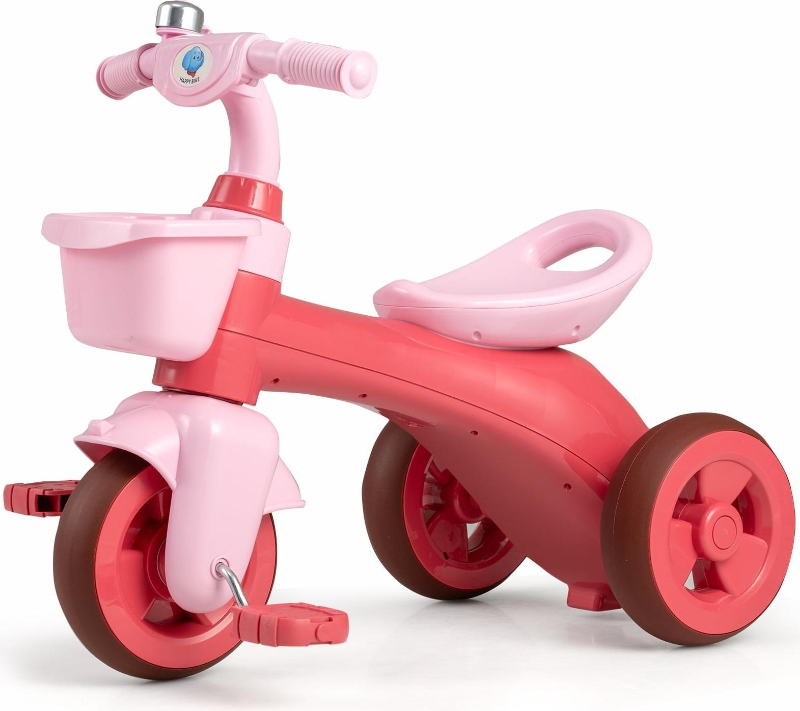 Northix Dreirad für Kleinkinder mit eingeschränkter Lenkung, rosa, ergonomischer Sitz