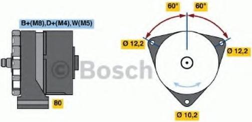 BOSCH 0 986 037 440 Alternátor LiMa 35A 28V