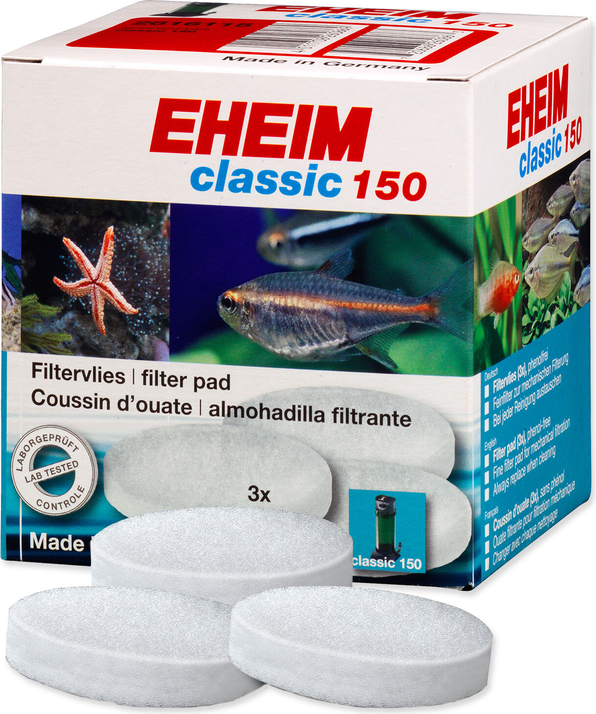 EHEIM 2616115, Filtermaterial, 3 Stück(e)
