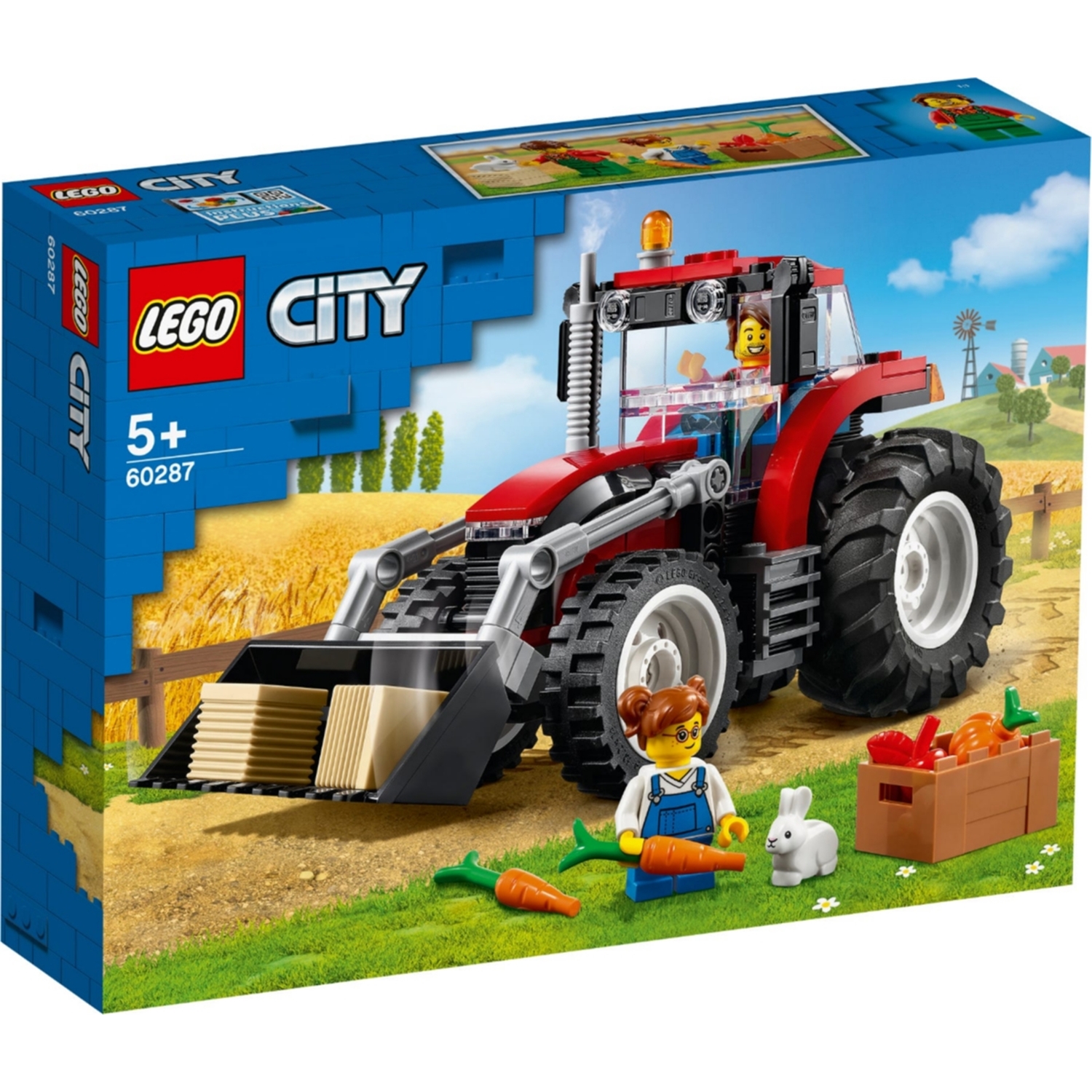 Stavebnica LEGO City 60287 Traktor; parádna hra?ka pre deti (148 dielikov)