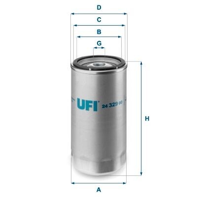 UFI 24.329,00 Kraftstofffilter x 24.329.00