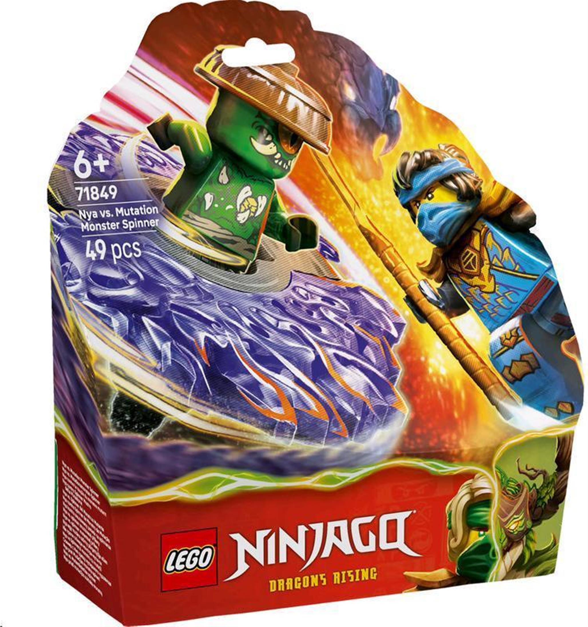 LEGO NINJAGO Nya vs. spinner mutantnej príšery, Stavebnica, 6 rok / roky, Plast, 49 kusov, 113 g