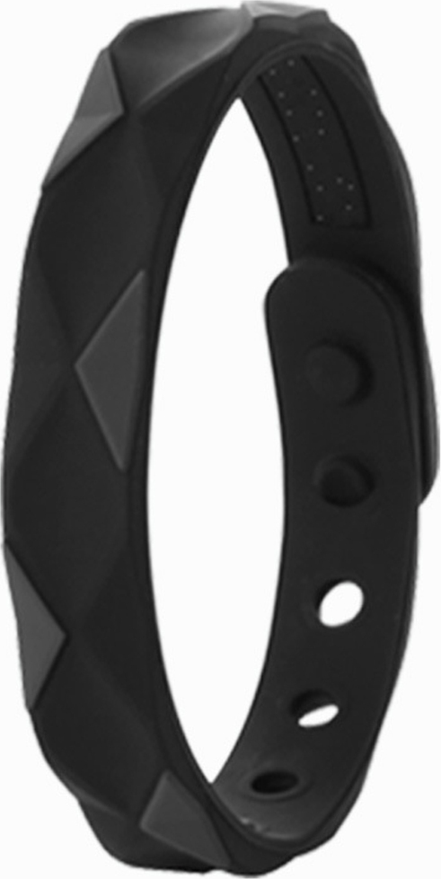 Gistuch Modisches Antistatik-Armband aus Silikon, verstellbar für Sport und Alltag, Schwarz