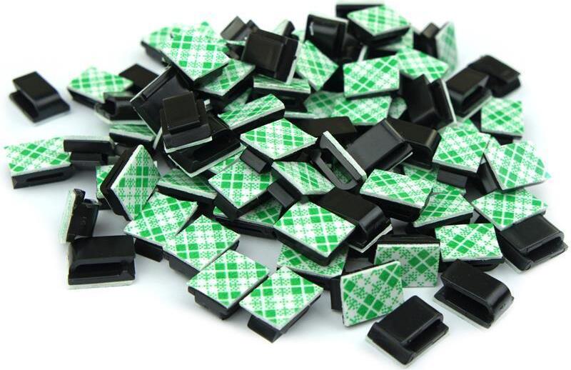 25 Pcs Clip Fermacavi Adesivi Autoadesivi Morsetto Per Cavo - Foto 10