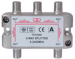 Good Connections SAT Stammverteiler mit F-Connectoren 4-fach 5-2250 MHz S-FV4522