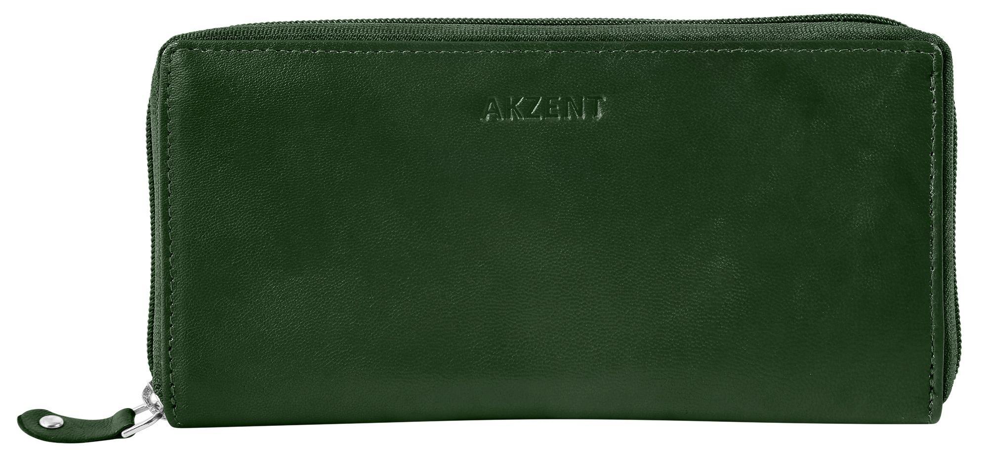 Akzent Damen Geldbörse Quer Echtleder Leyla Leyla, RFID-Schutz 3000438-006