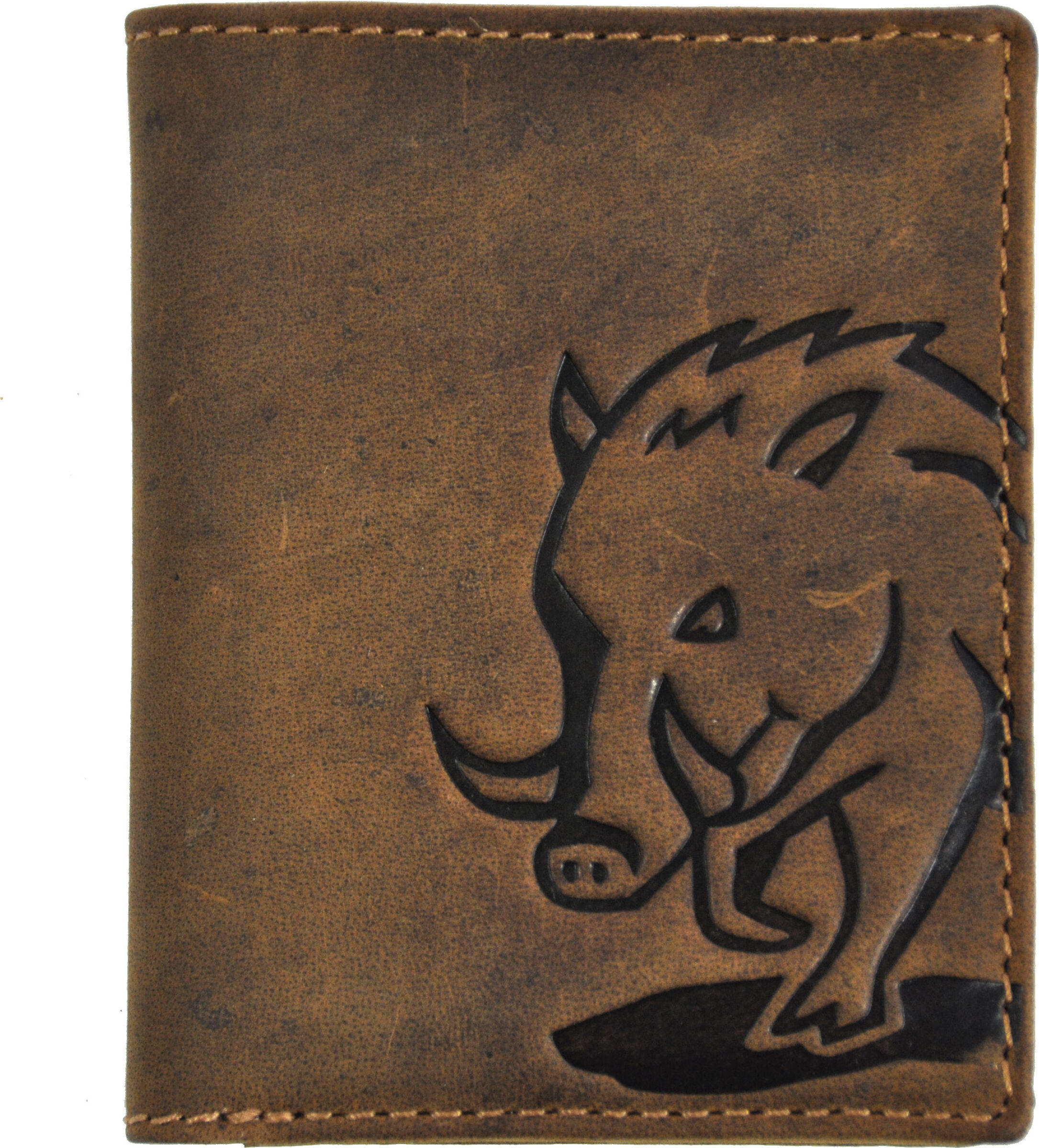 Jockey Club echt Leder Portemonnaie Geldbörse Wildsau wildschwein mit RFID Schutz