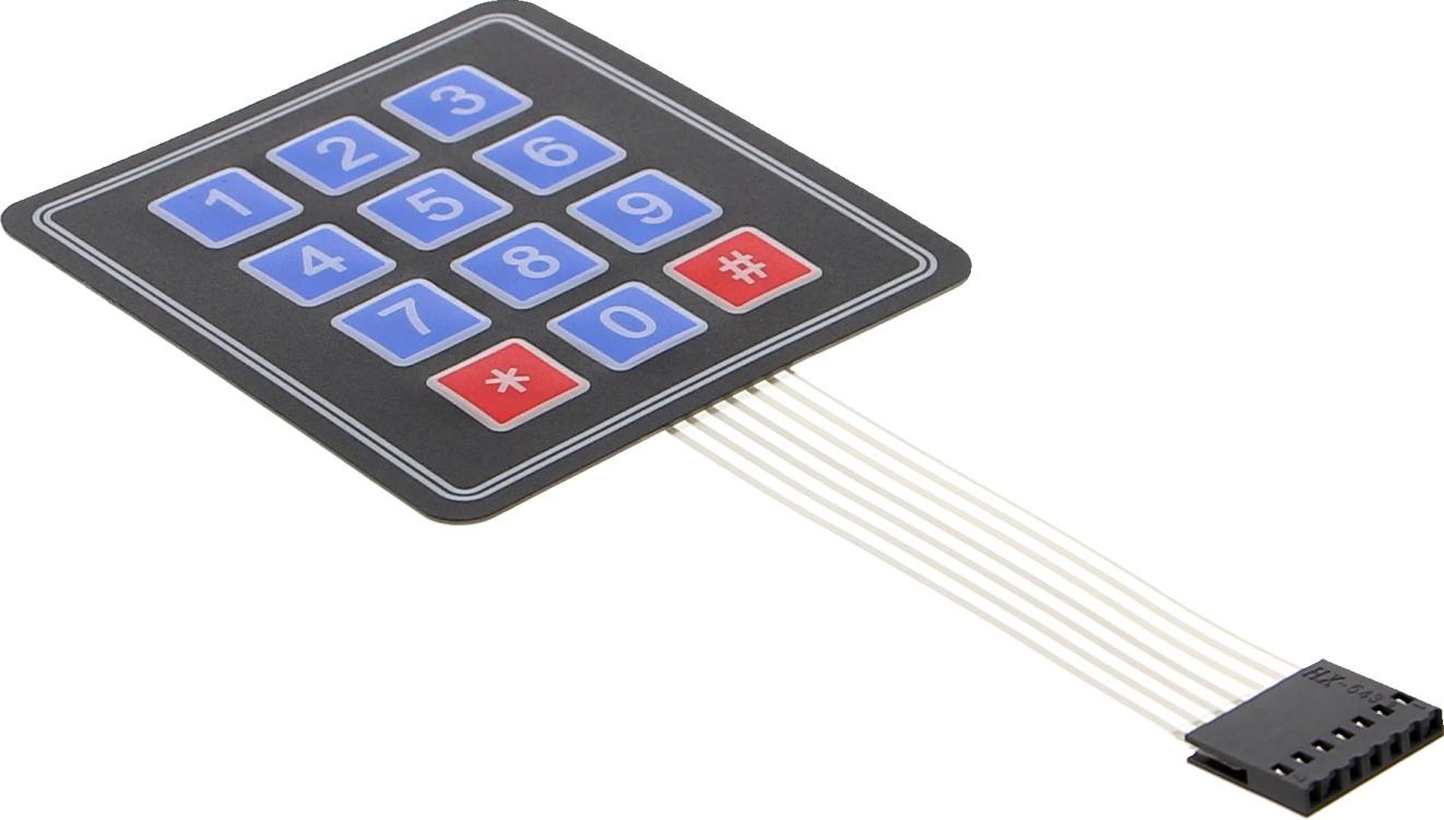 Funduino 3x4 Tastenfeld / Matrix - Eingabefeld