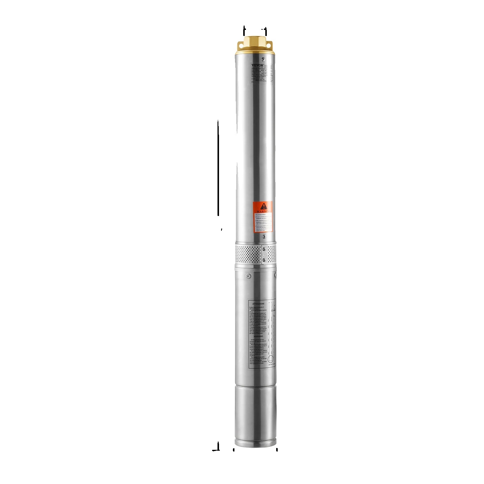 Ponorné čerpadlo do studní, 1PS 750W, vysoký prietok 7,1 m³/h, 750 Win Nemčina sa prekladá ako "750 Watt"