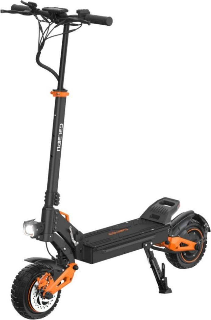 GELEIPU Z1 PRO Elektrickú Kolobežku - Motor 2400W Batéria 52V20AH 10" Kolesá Mechanické Brzdy - Čierny