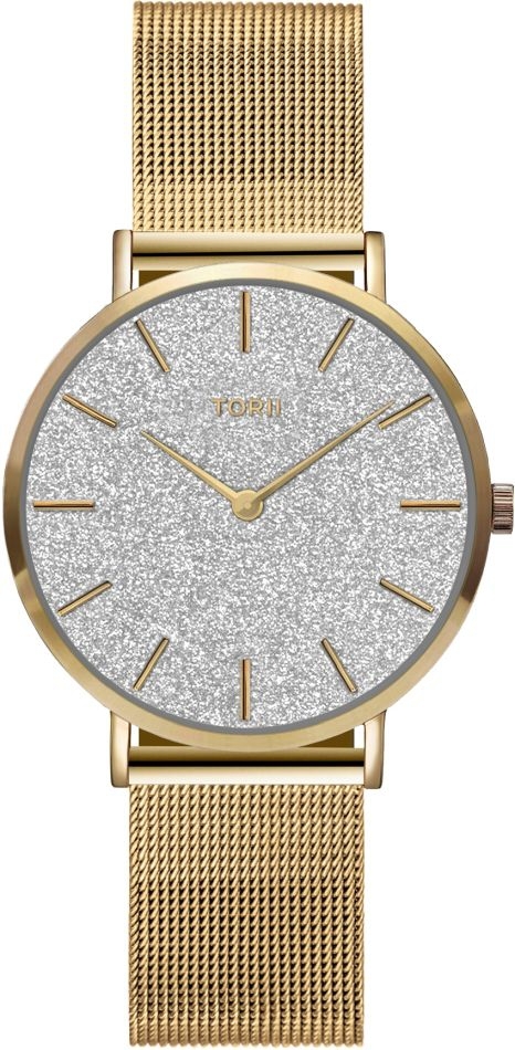 Damenarmbanduhr TORII G34GS.4G in Golddesign.