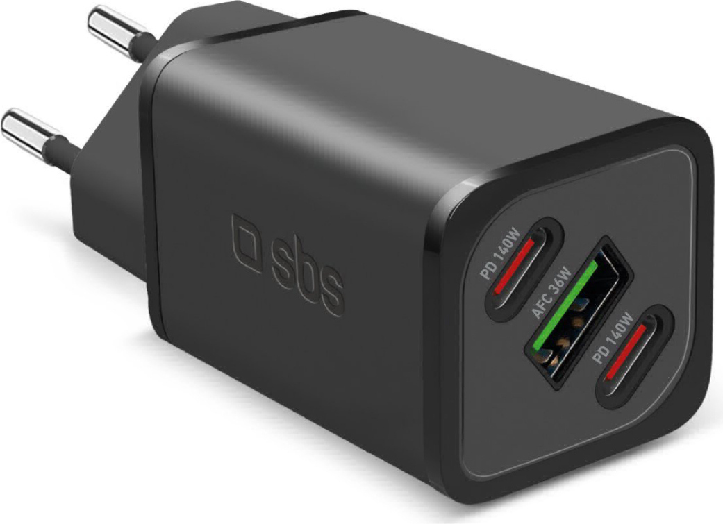 SBS TETRGANUSB2CPD140W, Vnútorný, AC, 12 V, Čierna