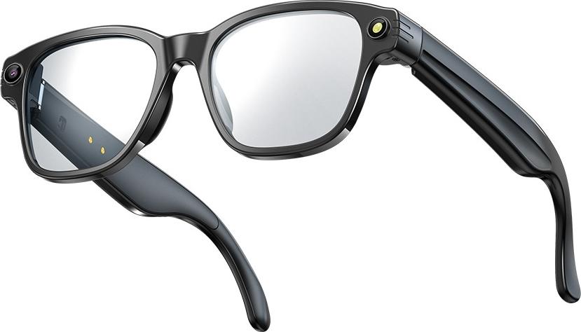 INF Intelligente AI Brille mit HD Kamera und Sprachassistent – Schwarz Transparent 389020