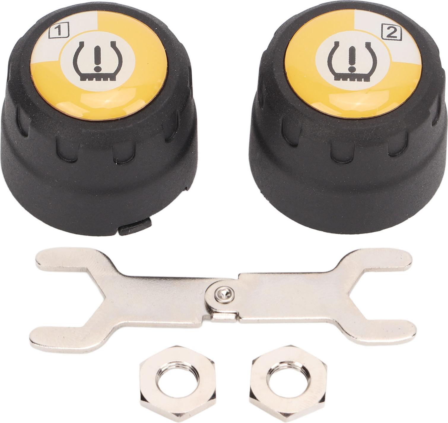 Gistuch Bluetooth TPMS 2 externer Sensor -Reifendrucküberwachungssystem Echtzeit -Temperaturalarm für Motorrad
