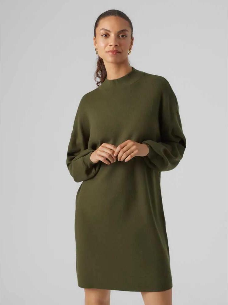 Abito Midi Donna Maniche Corte In Cotone Elasticizzato, Verde, XL. Perfetto Per Cerimonie E Serate!