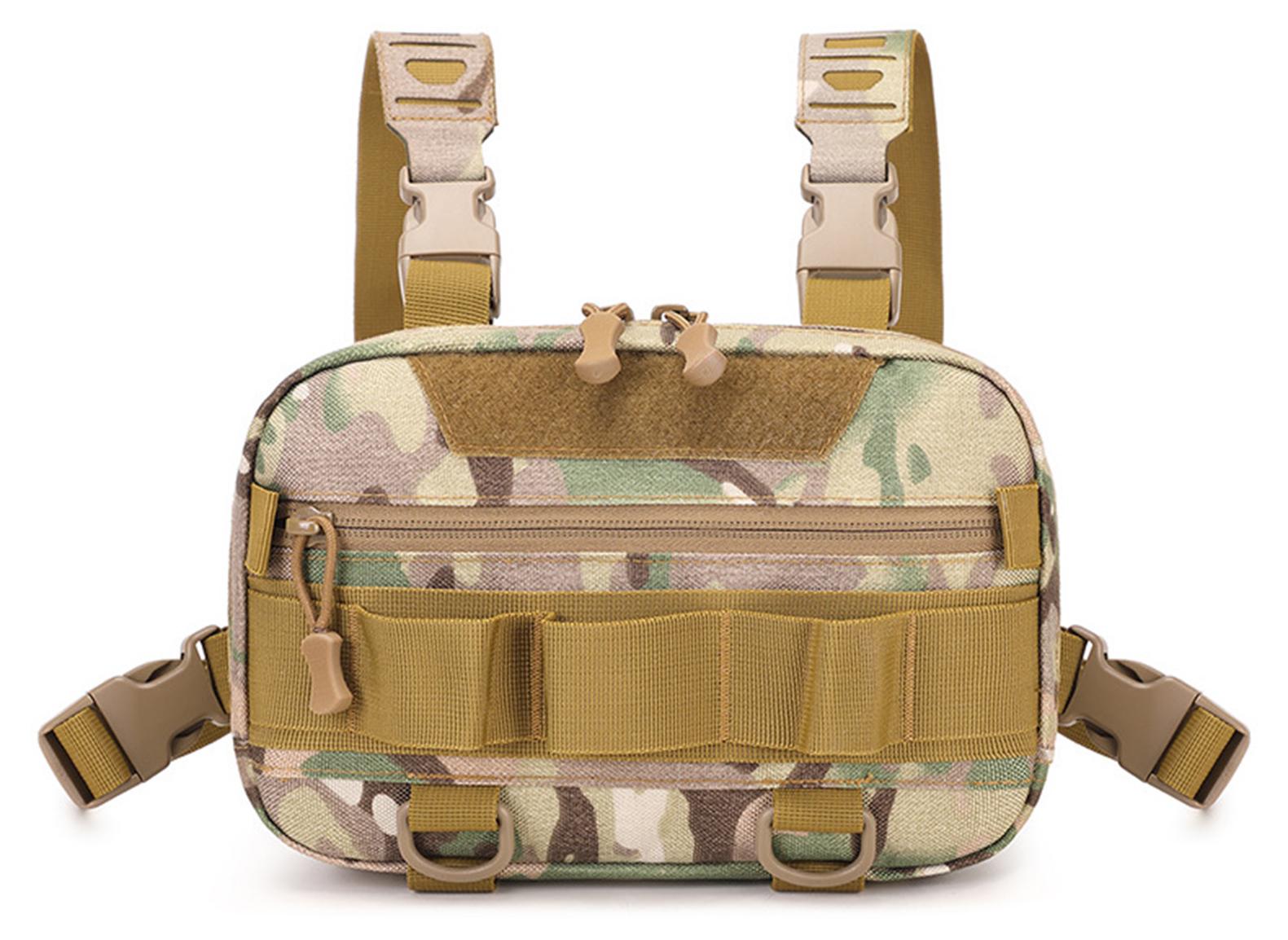 Lixada Kleiner Wanderrucksack fš¹r Herren, gro?er Angelrucksack mit gro?er Kapazit?t, Brusttasche fš¹r M?nner, reisefertiger Angelrucksack mit Rutenhalter