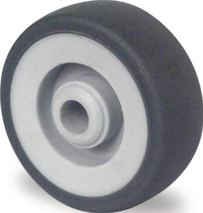PROMAT Ersatzrad Rad- 50 mm Tragfhigkeit 50 kg TPE grau Achs- 6 mm Nabenlnge 22 mm