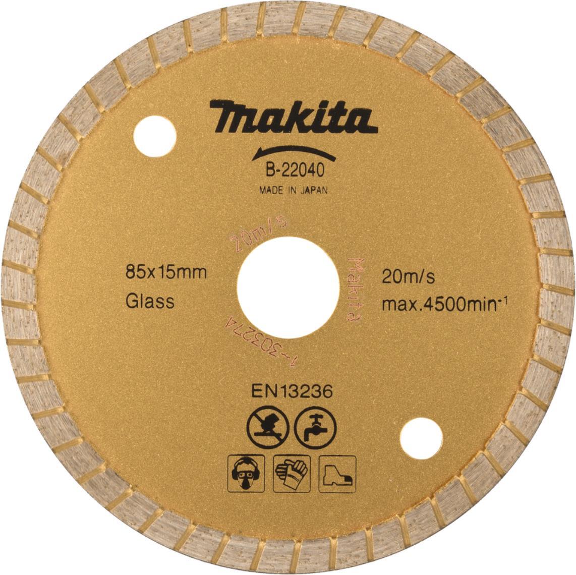 NoBrand Makita Diamant-Trennscheibe Diamant - Nassschnitt - 85 x 15 x 5,2 mm