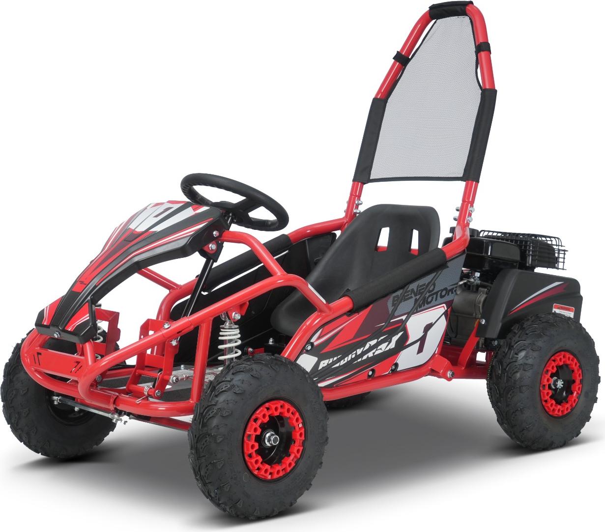 Benzínová motokára pre deti Beneo Motors BUGGY RSX červená - 98 cm³