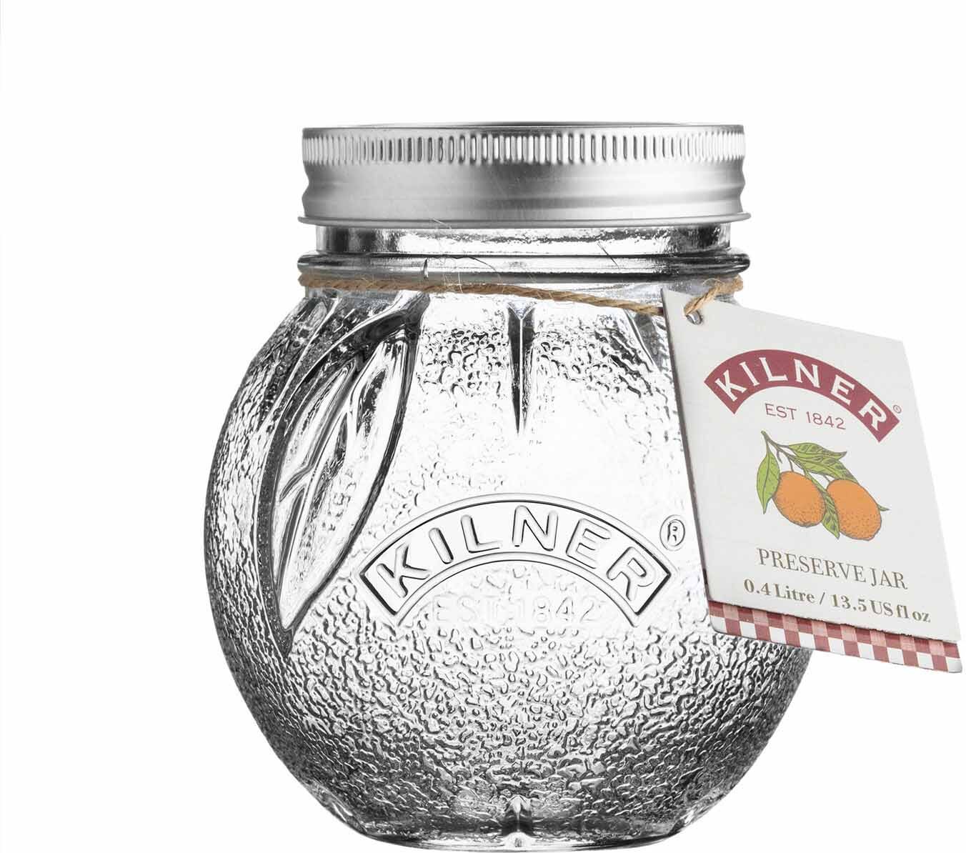KILNER Marmeladenglas mit Deckel in Orangenform | 400 ml | Metall- Deckel | für selbstgemachte Orangenmarmelade | Einmachgläser mit Schraubdeckel perfekt zum Verschenken 26