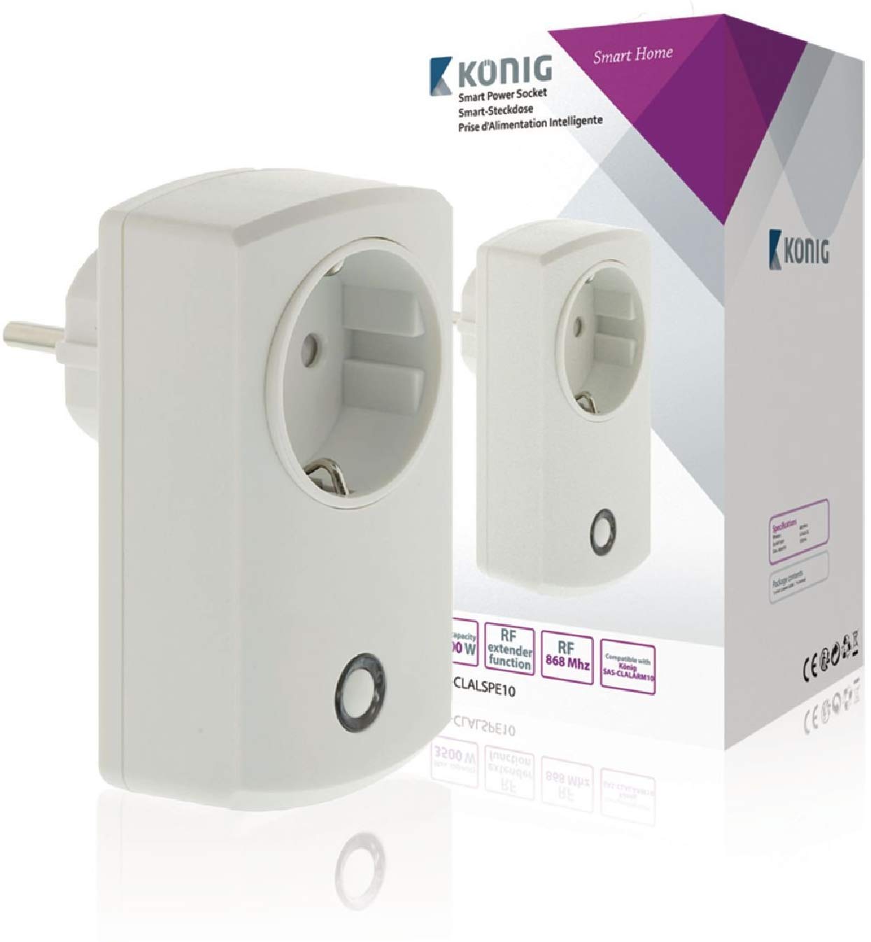 König Smart Steckdose SAS-CLALSPE10 SAS-CLALSPE10-N