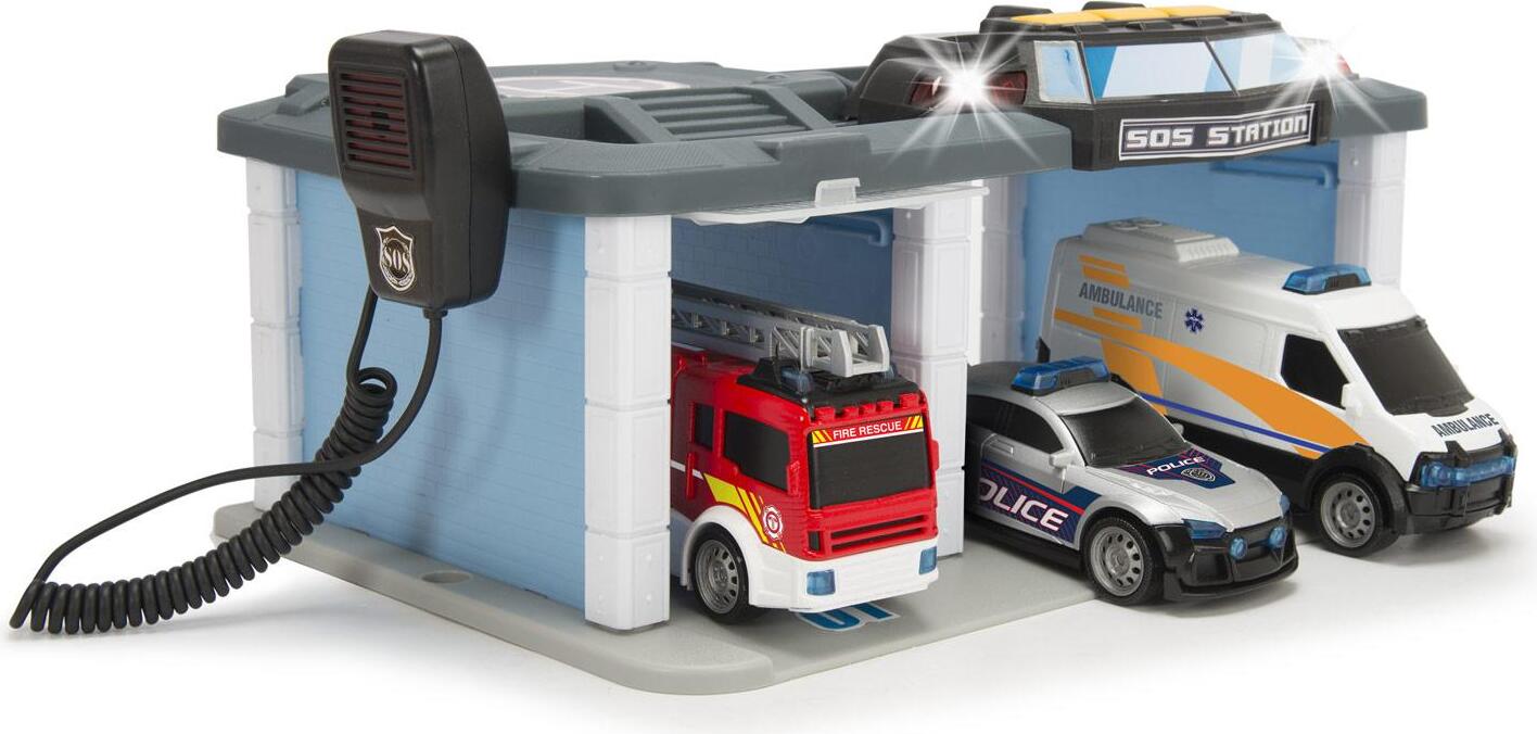 Dickie Toys Rettungsstation Spielset Polizei Feuerwehr Lichtrettungswagen Aktion;DickieToys Rettungsstation Spielset Polizei Feuerwehr Lichtrettungswagen Aktion 49228285
