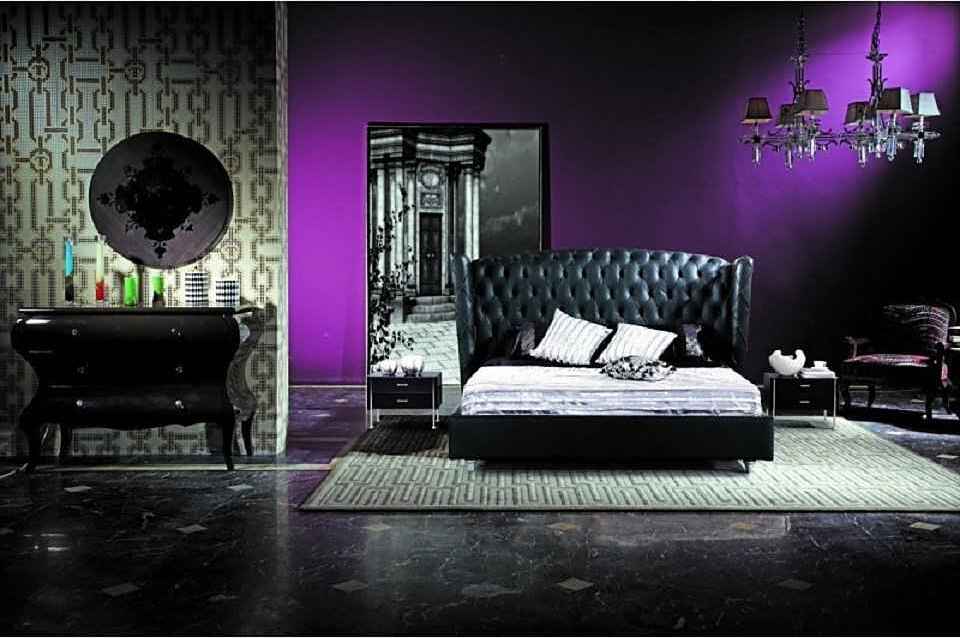 Schlafzimmer Bett Luxus Designer Ehe JVmoebel