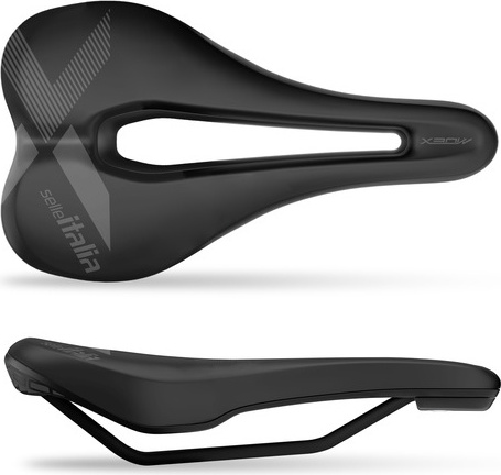 Selle Royal Selle Italia X-Bow Superflow Black L 155 mm FeC Alloy Fahrradsattel 36A922MEC002