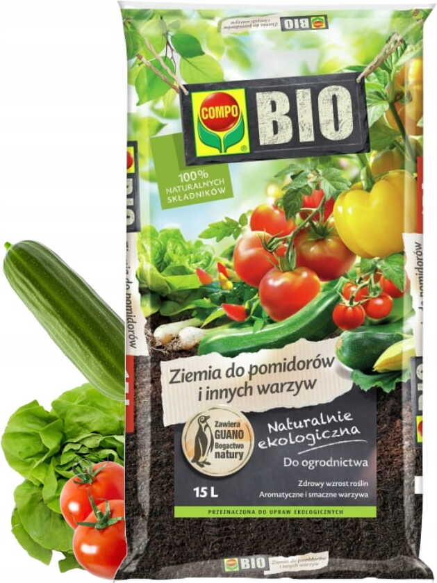 Erde natrliches Substrat fr Tomaten und Gemse 15L