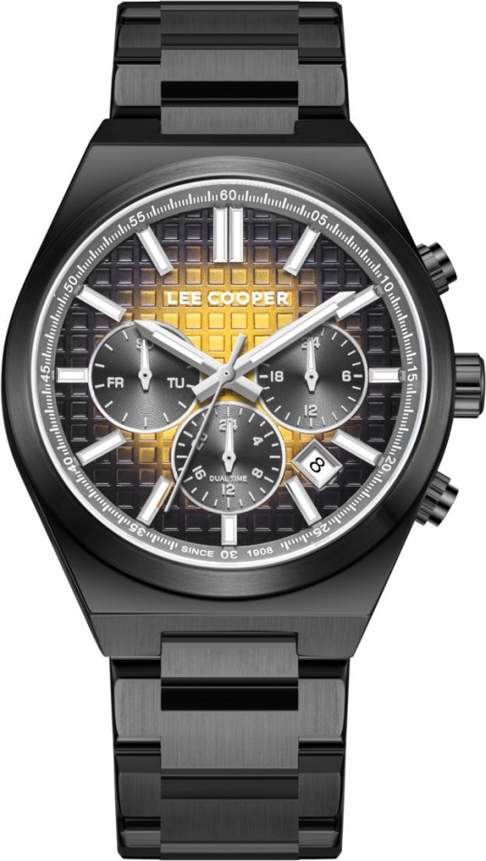 Die Herrenuhr LEE COOPER LC08084.060 in Gelb ist ein Fashion-Accessoire.