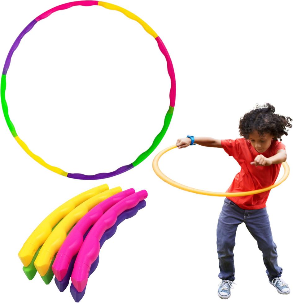 Lean Hula-Hoop-Reifen Mit Registerkarten Folding Farbe 7Ell Durchmesser 50Cm