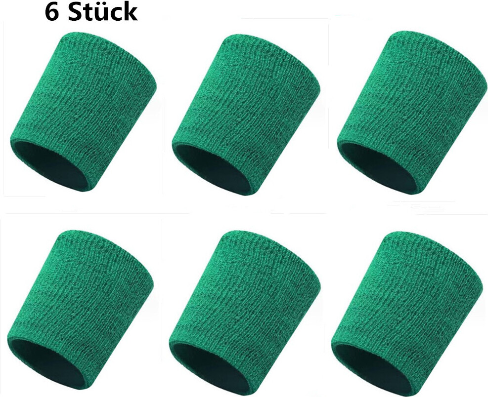 9-teiliges Sport-Schweißband-Set – 6 Armbänder Und 3 Stirnbänder Für Fitness, Laufen & Sport (Polyester/Elasthan, Schwarz/Grau/Weiß)
