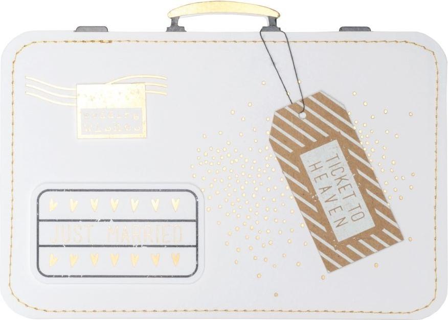 Räder Kofferkarte Just married