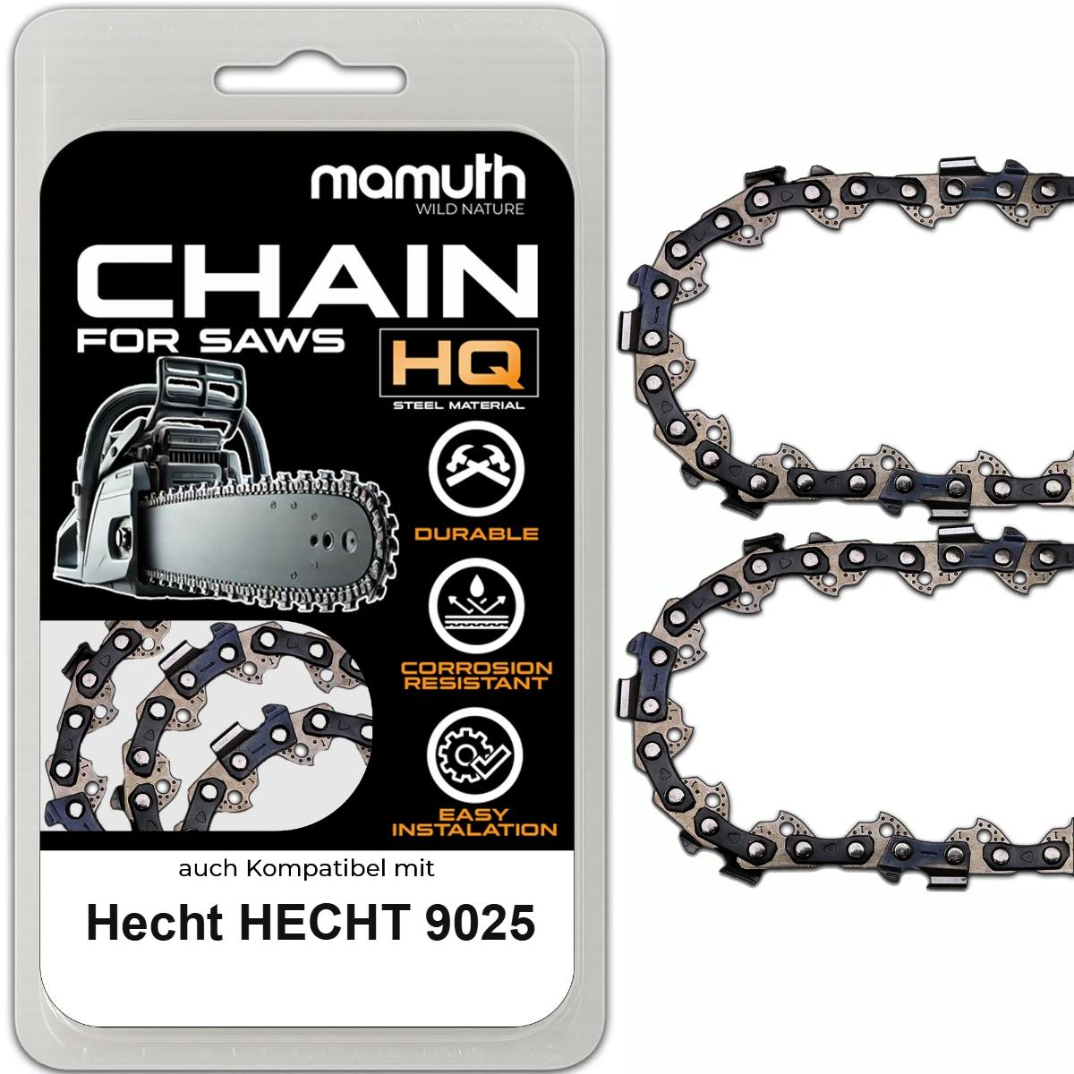 Mamuth 2x Sägekette 20cm 1,3mm 3/8" 33TG für Hecht HECHT 9025