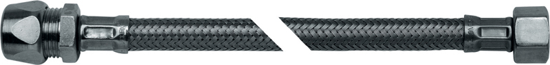 ASW Metallwaren Anschlußschlauch 3/8" x 10 mm x ÜW3/8" 500 mm