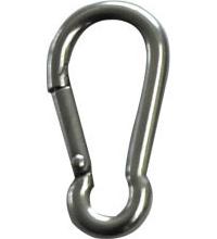 Motorgeräte Fischer GmbH Edelstahl V4A Schäkel, Spannschrauben, Karabinerhaken/ Karabinerhaken 4x40mm 1 Stück