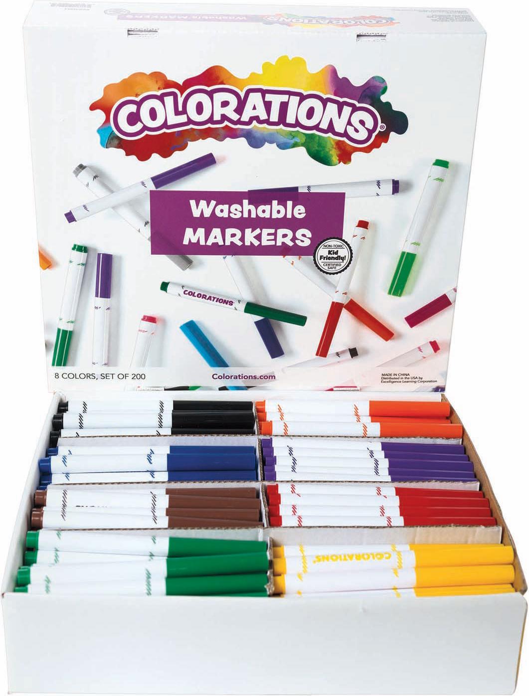 Colorations - abwaschbare Marker, 200 Stk. 98200
