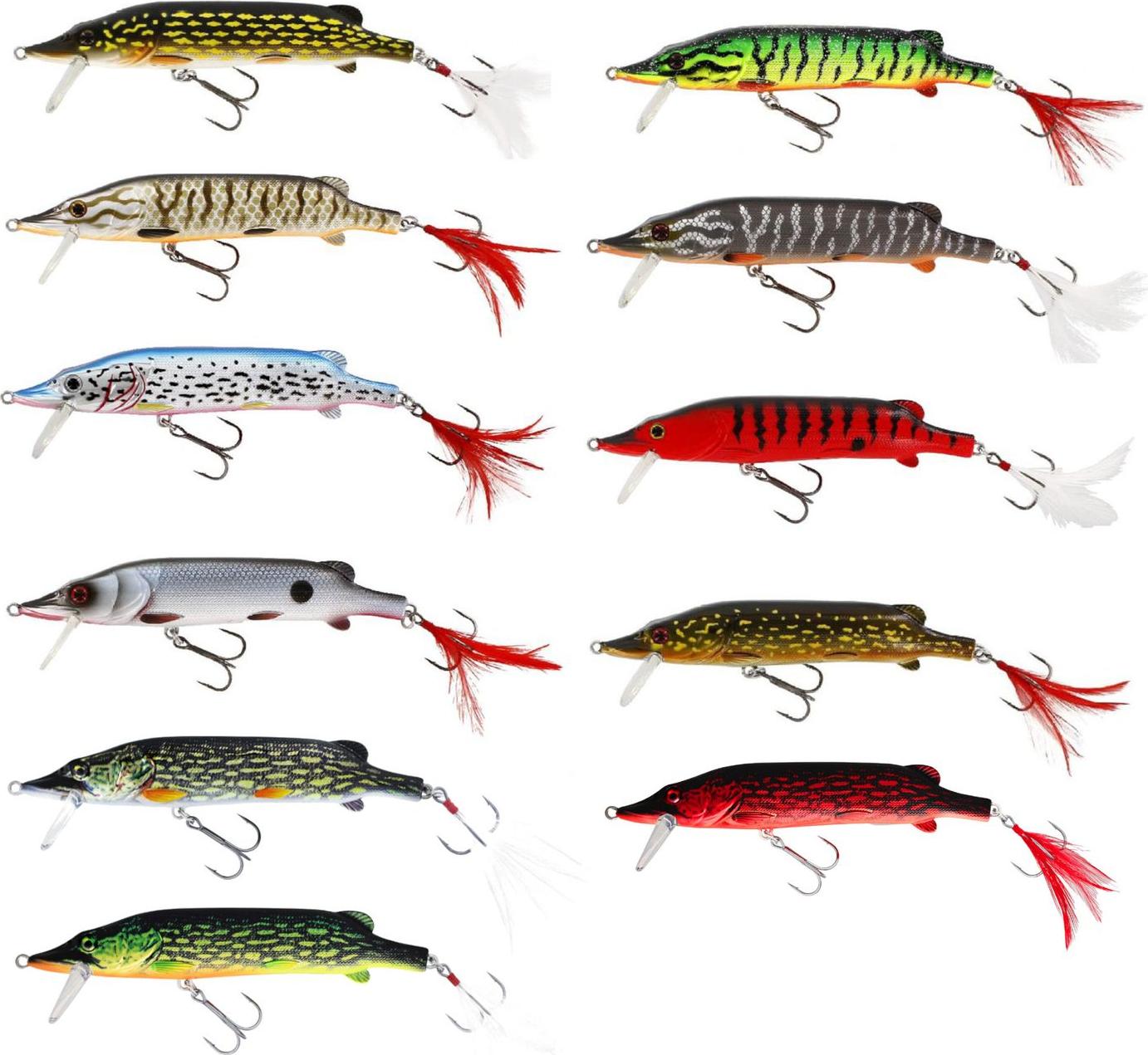 Westin Wobbler Mike the Pike (HL) 14cm 30g , Farbe:Real Fire Pike P040-760-020