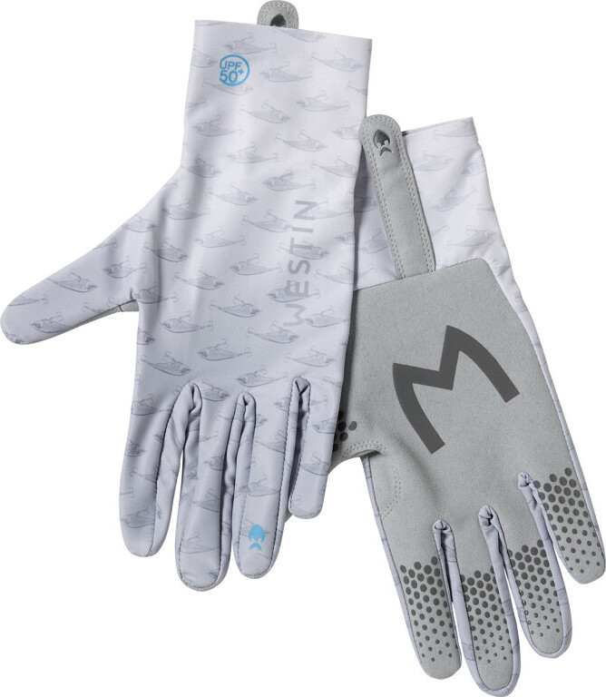 Westin Solar Upf Glove Grey - Handschuhe, Angelhandschuhe, Größe:M A166-740-M