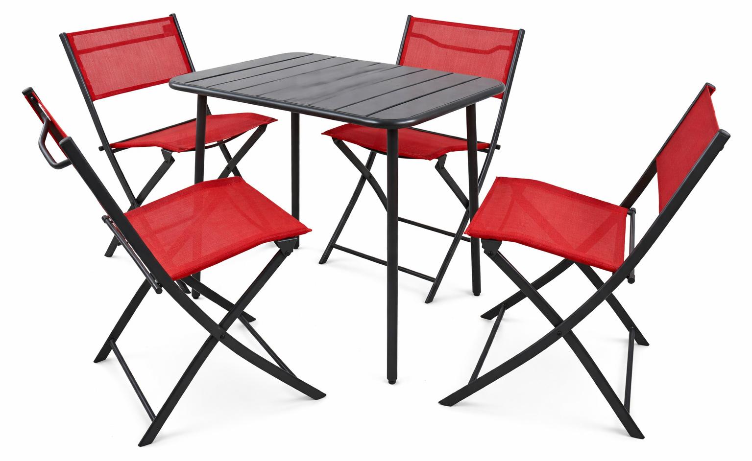 5 ks. Bistro set Balkónový set Záhradný set Sumila 80x55