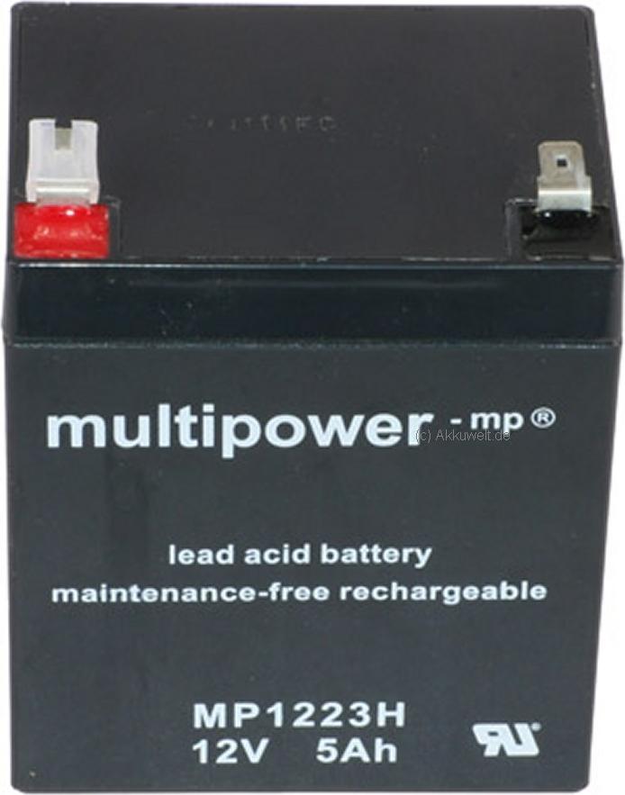 Jewo Batterietechnik GmbH Multipower Blei Gel Akku MP1223H hochstromfähig 02-5010 PB 12V 5Ah