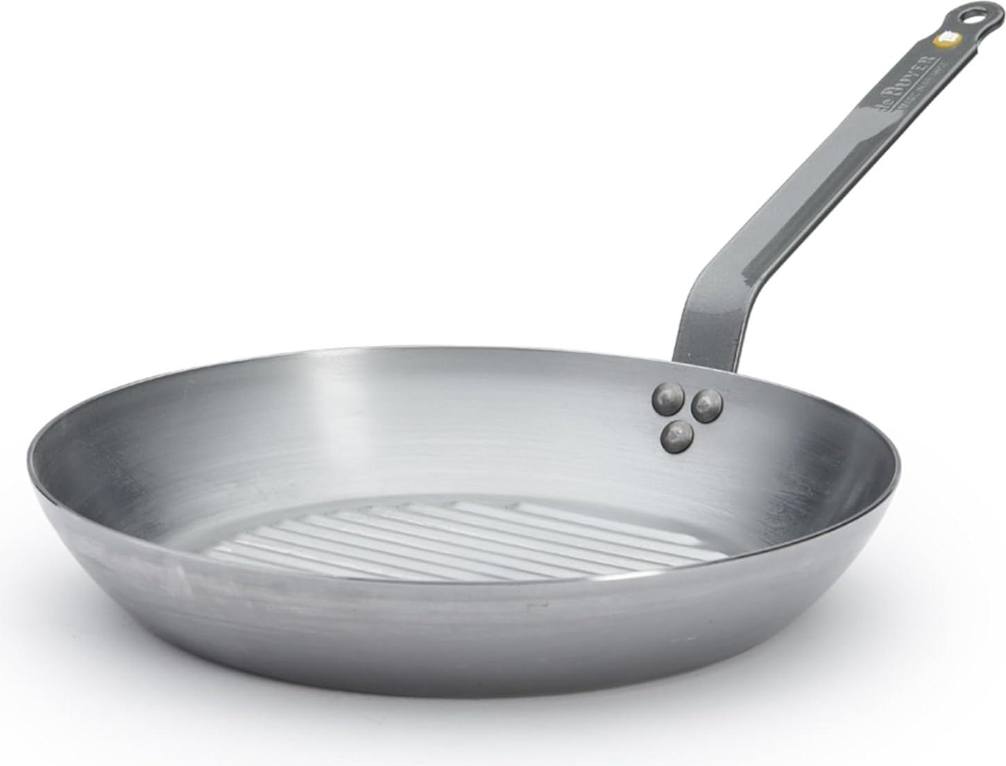 Grillpfanne Edelstahl Silber 32 cm - Tôle Mineral B